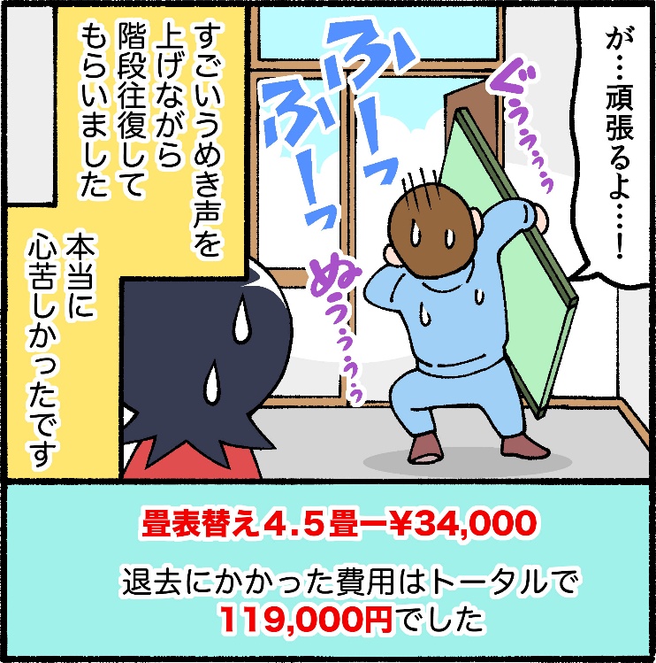 うめき声をあげながらやった